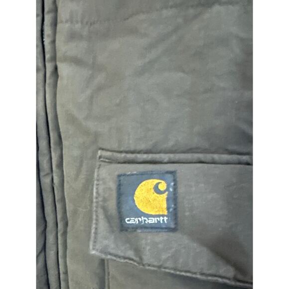 CARHARTT Vintage Distressed Duck Canvas Work Distressed Coat Brown - Men’s Sz XL - Picture 3 of 9